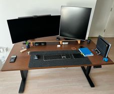 Madesite Standing Desk Frame with IKEA Idasen Desk Top - 160cm by 80cm