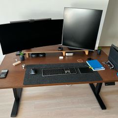 Madesite Standing Desk Frame with IKEA Idasen Desk Top - 160cm by 80cm