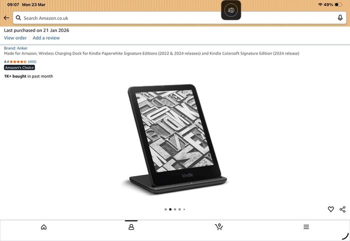 Kindle Wireless Charging Dock