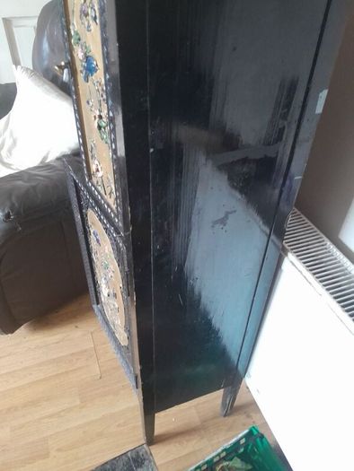 old wooden cabinet