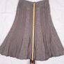 Kapalua Earth Tone Taupe Brown Paneled A-Line Midi Skirt 12UK/40EU Image 10