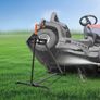 Lawn Mower Lift Jack, 880 Lbs Weight Capacity, Telescopic Maintenance Jack with Crank Handle & Power Tool Handle, Foldable Lawn Tractor Lifter for Lawn Mowers and Garden Tractors, Black Image 7
