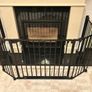 Black metal fire guard and safety gate Image 3