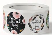 Thank You Stickers / Large / 1.5" / 120 / NEW