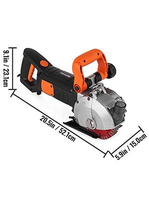 Electric Wall Chaser 4KW 4.8KW Seamless Groove Cutting Machine 133mm Steel Concrete Circular Saw Slotting Tool Set