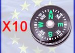 10x New Mini Compass For Watch Strap Bags Pocket Diving Hiking Camping Scuba #111
