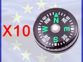 10x New Mini Compass For Watch Strap Bags Pocket Diving Hiking Camping Scuba #111