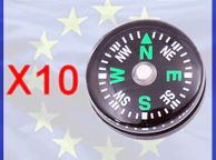 main image for ad 10x New Mini Compass For Watch Strap Bags Pocket Diving Hiking Camping Scuba #111