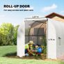 Large Galvanised Steel Frame Outdoor Poly Tunnel Garden Walk-In Patio Greenhouse 3.5 x 2 x 2 m Image 3