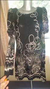 Ax Paris long puff sleeves mini/midi heavy/warm dress Perfect condition size UK14 EUR42 Postage included