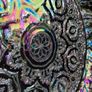 Middle Eastern Style Decorative Round Glass Serving Tray Image 7