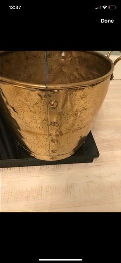 Brass Log Bucket