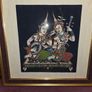 Vintage Thai Silk Painting - Framed Image 2