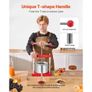 0.8 Gal/3L Fruit Wine Press, 2 Stainless Steel Barrels, Manual Juice Maker, Cider Apple Grape Image 2