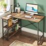 L Shaped Desk Small Corner Desk with Shelves 120CM Reversible Computer Desk Writing Table with Bookshelf for Home Office Small Space (FREE POSTAGE) Image 7