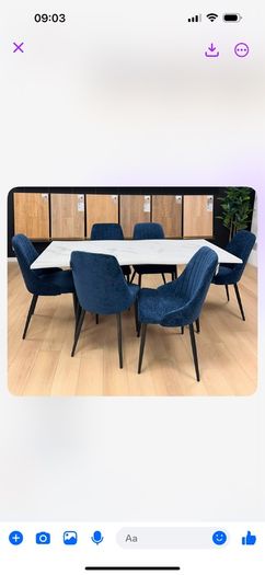 Extendable dining table with chairs on sale
