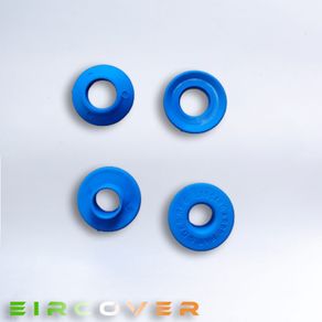 Blue plastic eyelets  12mm - pack of 10