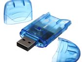 New USB Card Reader Adapter For SD SDHC MMC Memory Card Up to 64GB #509