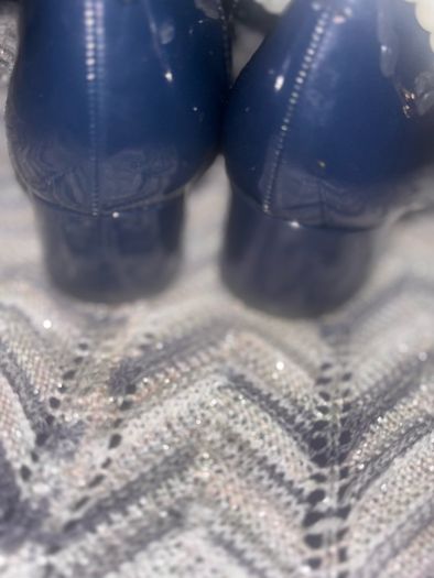 Brand new navy girls shoe with heel size 11 & size 13