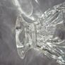A vintage pressed glass footed bowl. Image 5