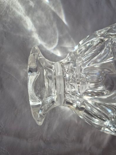 A vintage pressed glass footed bowl.