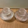 Glass Candle Holders (Pair) Image 4