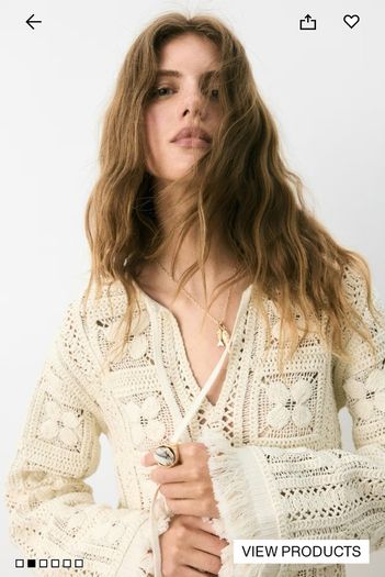 h&m edition crochet dress
