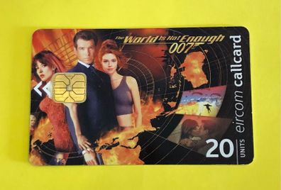 Callcard 1263 James Bond 007 The World is Not Enough
