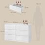Modern Chest of Drawers Cabinet with 6 Drawers Image 2