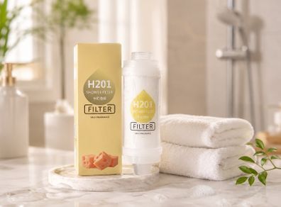 H201 Shower Filter (Vitamin C & Milk Fragrance) - Hard Water & Hair Loss Solution