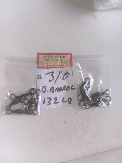 Large amount of Sundridge Korean made barrel swivels various sizes new old stock