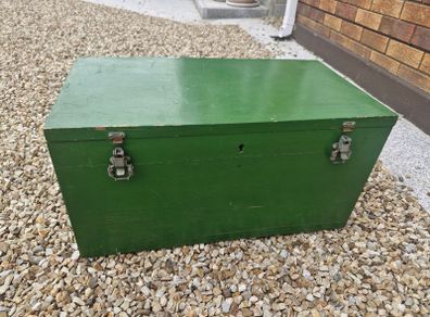 Vintage handmade wooden storage  box