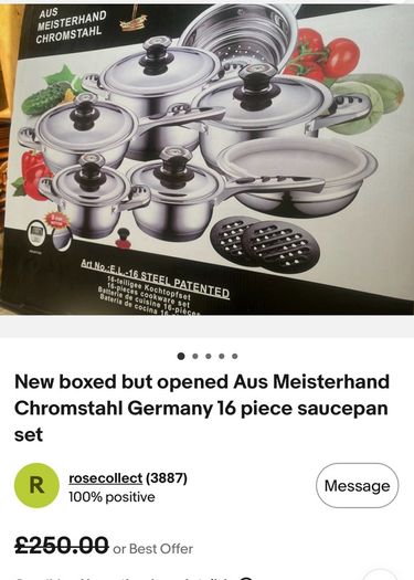 Chromstahl 16-piece stainless steel cookware set