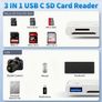 3-in-1 USB-C SD Card Reader with Dual Slots & USB-C Port - Compatible with Mac, MacBook Pro/Air/Mini, Android, and More Image 3