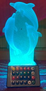 remote control 3D night light, various colours