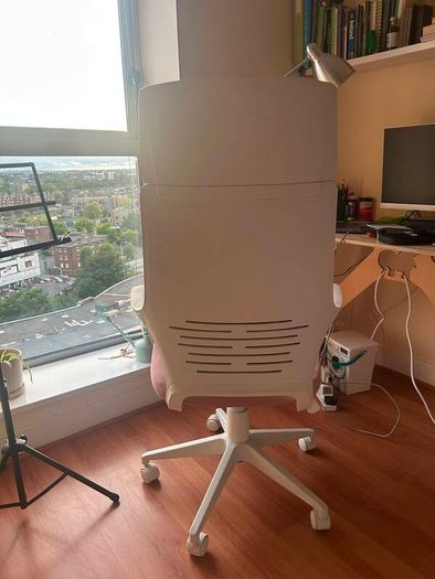 Pink & White Ergonomic Office Chair