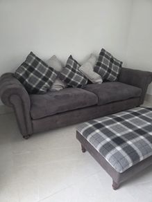 DFS Woodland 4 Seater Sofa, Matching Footstool - Immaculate Condition