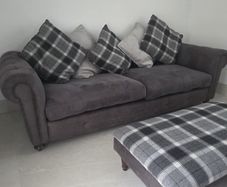 DFS Woodland 4 Seater Sofa, Matching Footstool - Immaculate Condition