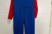 Mario Halloween Costume, Size 6-8 yrs