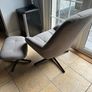 Lounge/Desk Swivel Chair and Footstool Image 3