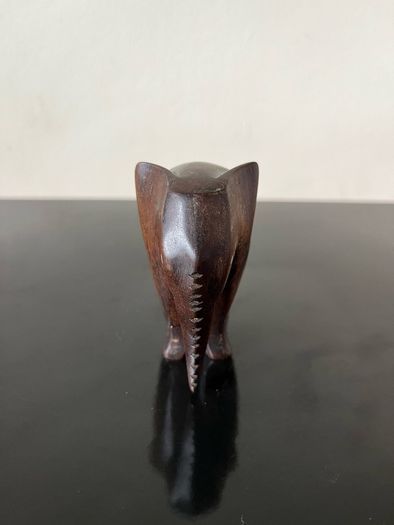 Hand carved wooden elephant