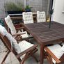 Ikea garden table, chairs and cushions Image 2