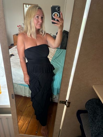 h&m midi dress