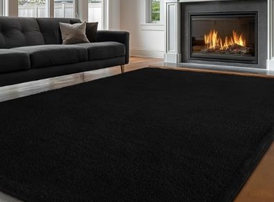 Carpet Rugs Living Room Large 140x200, Grey Rug for Bedroom Washable Area Rugs Anti Slip Fluffy Rug Shaggy Cream Carpets Extra Large Rugs for Living Room Kids Room
