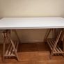 White height adjustable desk Image 2