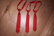 3 x Boys red neck ties