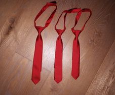 3 x Boys red neck ties