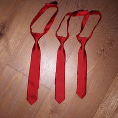 3 x Boys red neck ties