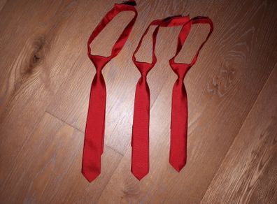 3 x Boys red neck ties