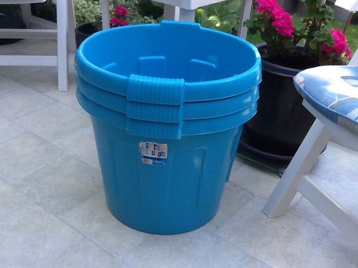 3 Large Solid Stackable Storage Bins